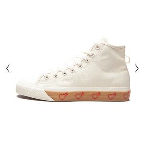 Human Made x adidas Nizza High ‘Off White’ with heart sneakers